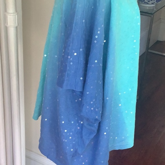 Chico sequin blue Paula nks body poncho coll multi - Picture 2 of 11